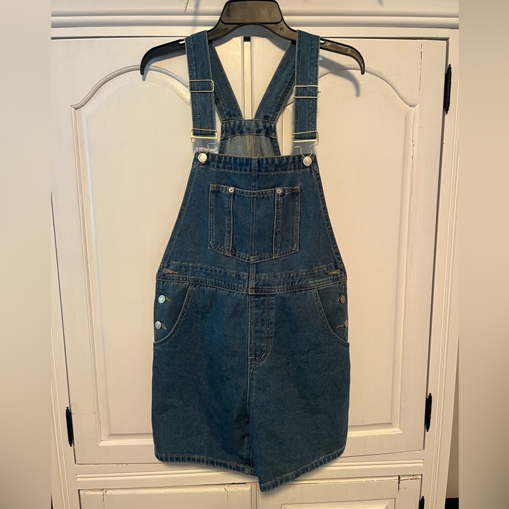 2 pairs of overalls - Jean shorts and corduroy pants